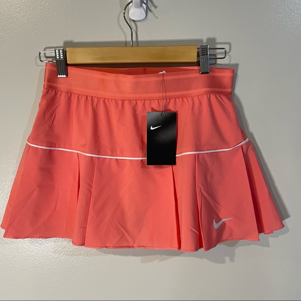 Coral Pleated Nike Tennis Skirt NWT